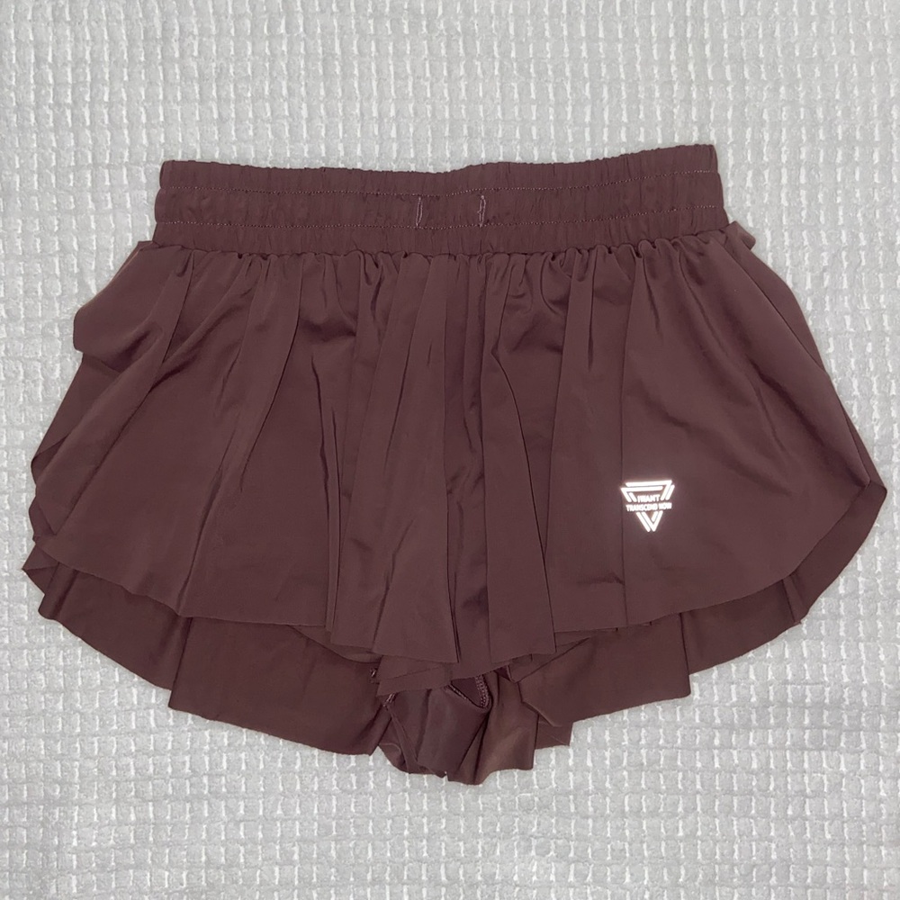 I Want Transcend Now Shorts Flowy Plum Athletic Gym Workout SOFT Size S